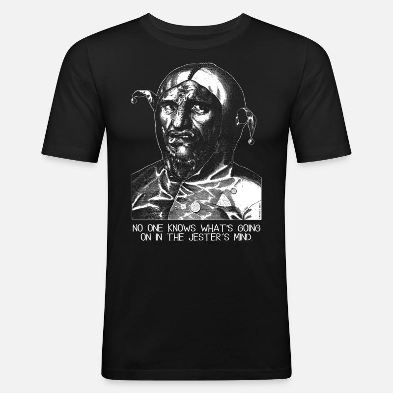 Narrengeist - Männer Slim Fit T-Shirt - Schwarz