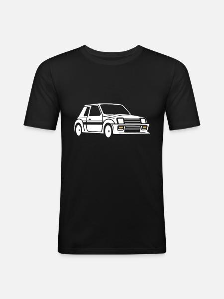 Rally Vehicle - Men's Slim Fit T-Shirt - black