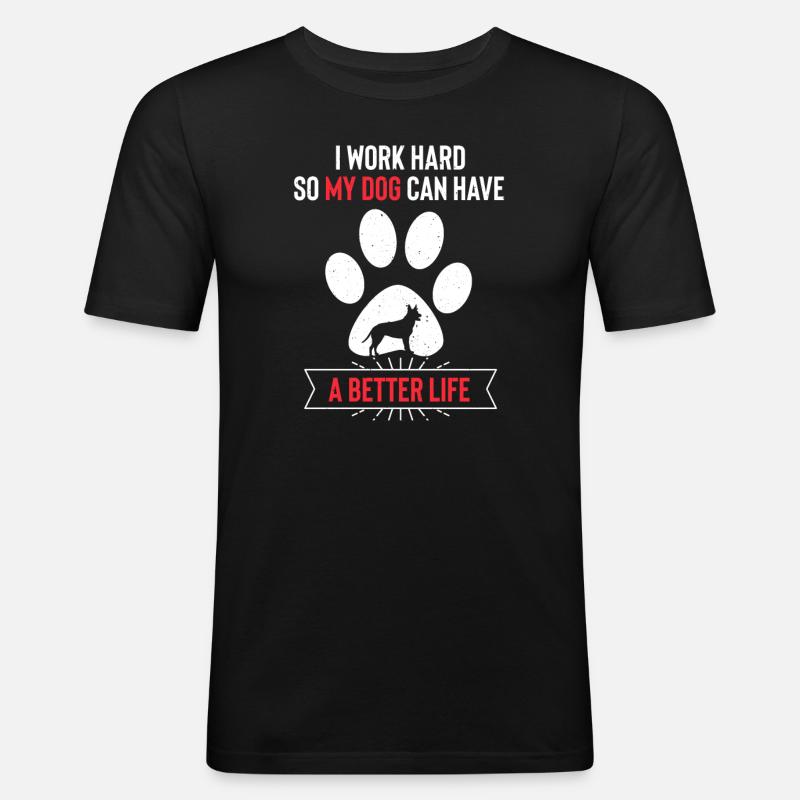 Australian Kelpie - Männer Slim Fit T-Shirt - Schwarz