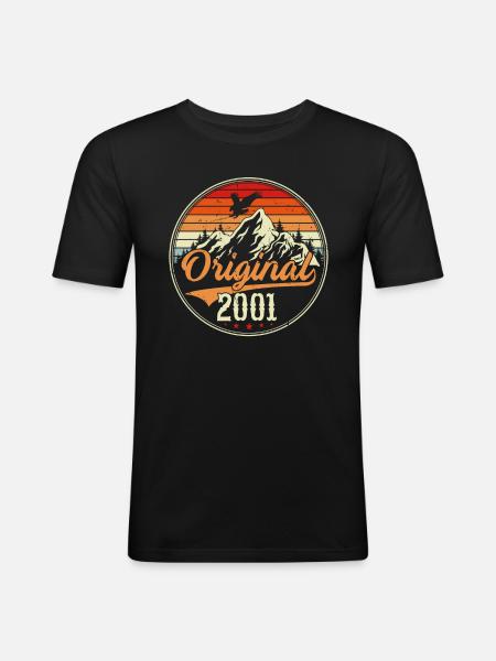 Original 2001 - Men's Slim Fit T-Shirt - black