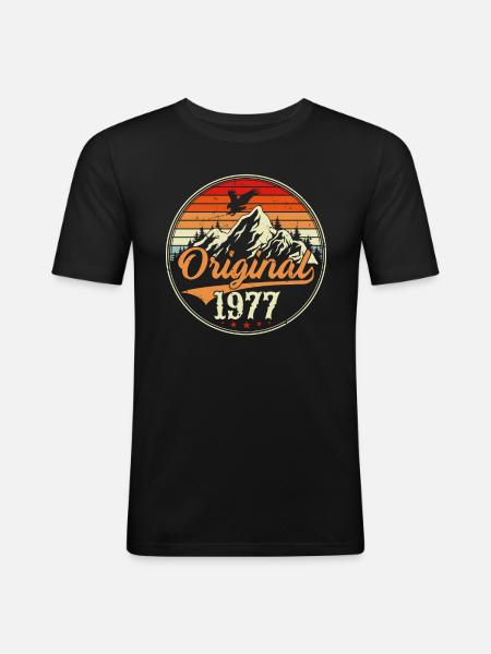 Original 1977 - Men's Slim Fit T-Shirt - black