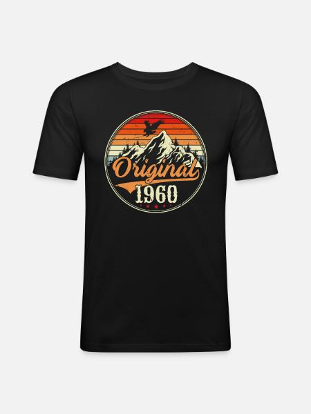 Original 1960 - Men's Slim Fit T-Shirt - black