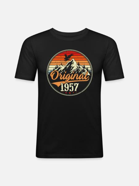 Original 1957 - Männer Slim Fit T-Shirt - Schwarz