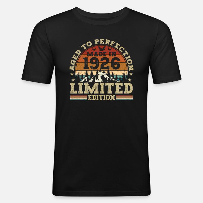Legendär seit 1926 - Männer Slim Fit T-Shirt - Schwarz
