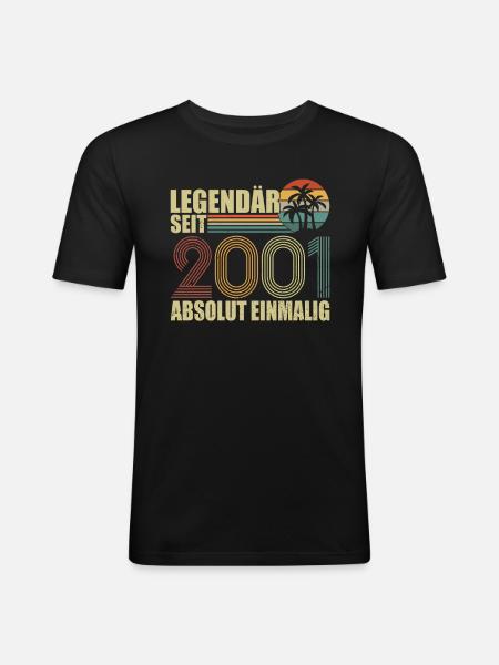 Legendär Seit 2001 - T-shirt près du corps Homme - noir