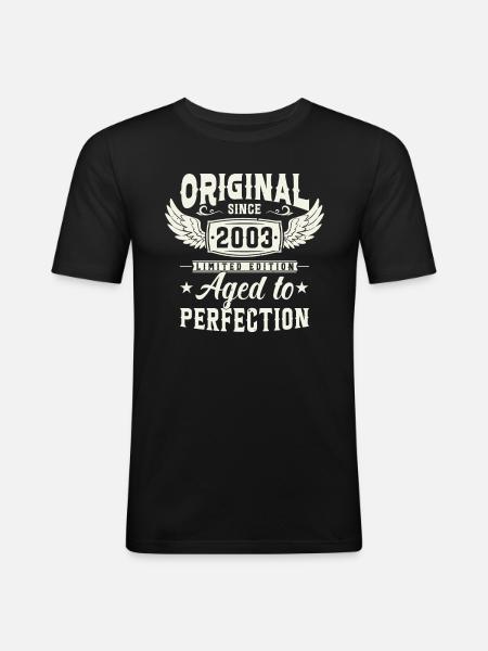 Millésime 2003 - T-shirt près du corps Homme - noir
