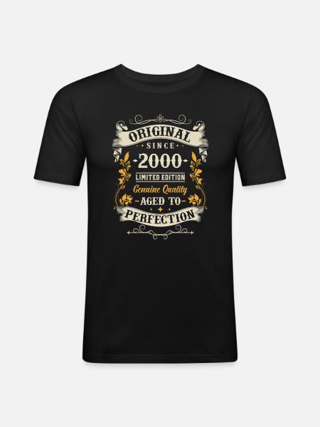 Legendary 23rd birthday in 2000 - Men's Slim Fit T-Shirt - black