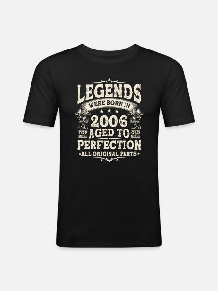 Légendes de 2006 - T-shirt près du corps Homme - noir