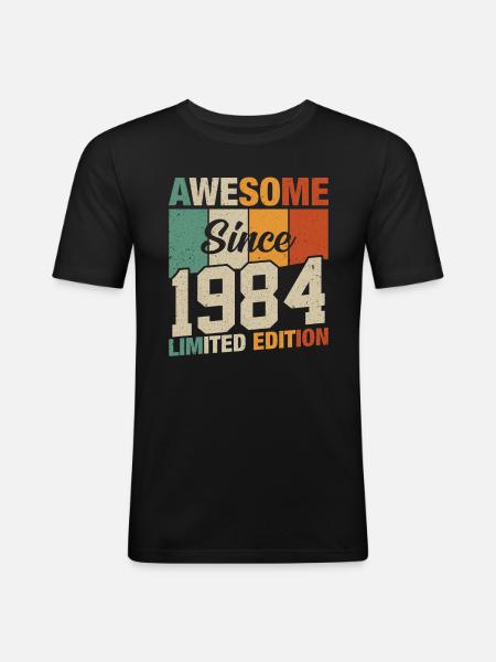 Legendary since 1984 - Men's Slim Fit T-Shirt - black