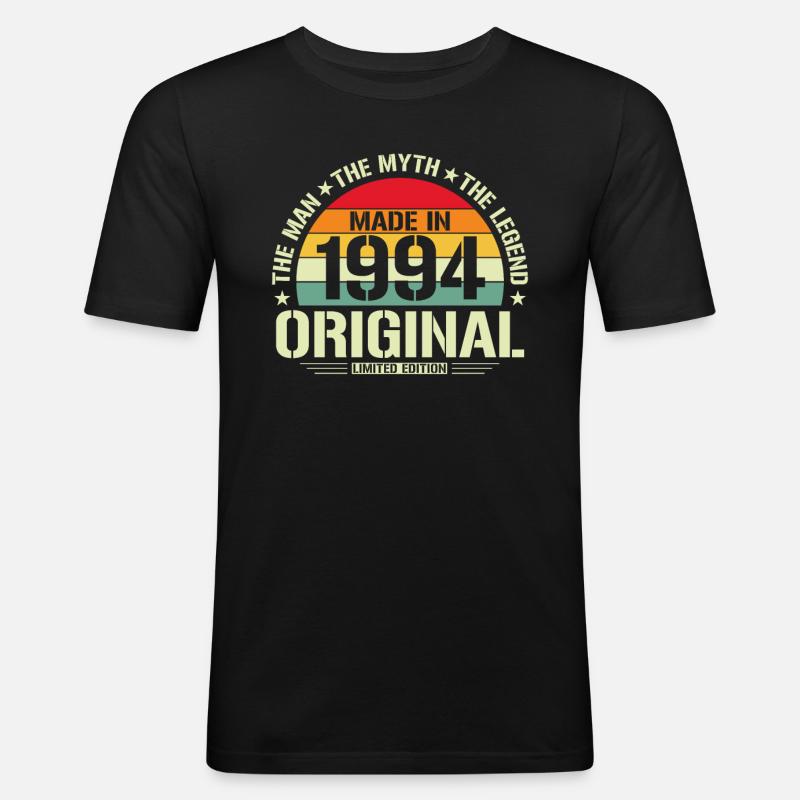 Unmistakable - 1994 Legends - Men's Slim Fit T-Shirt - black