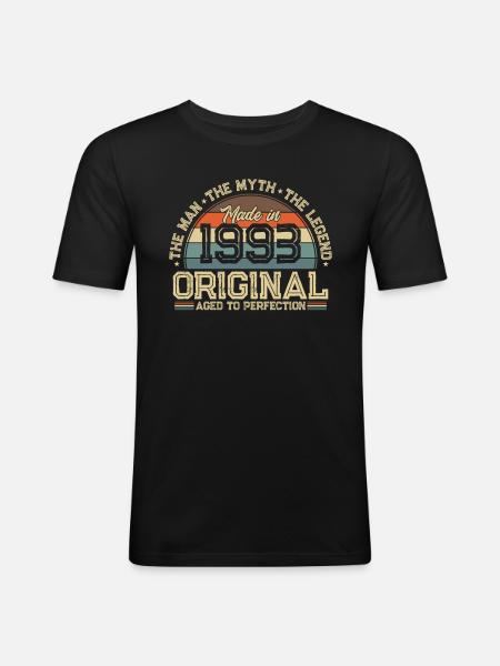 Legendary 1993 Birthday - Men's Slim Fit T-Shirt - black