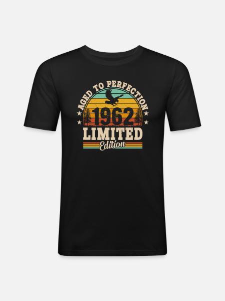 1962 - A legendary year - Men's Slim Fit T-Shirt - black