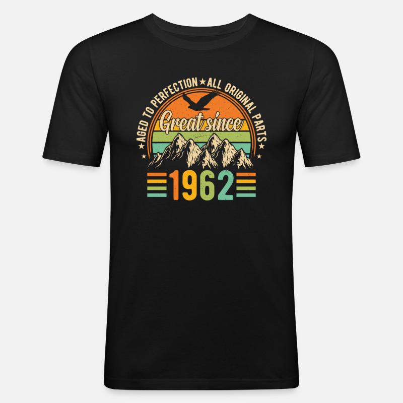 1962 - Une année légendaire - T-shirt près du corps Homme - noir