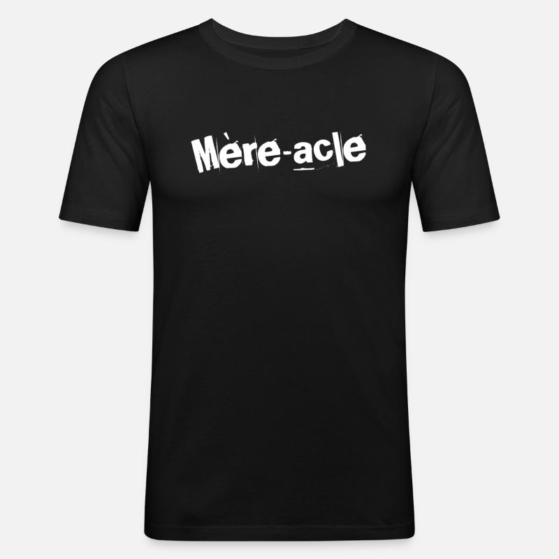 Mère-acle Élégance (Miracle Elegance) - T-shirt près du corps Homme - noir