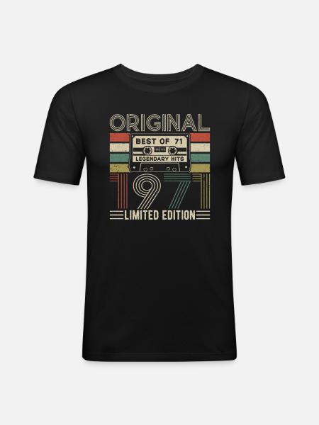 Legends 1971 - Men's Slim Fit T-Shirt - black