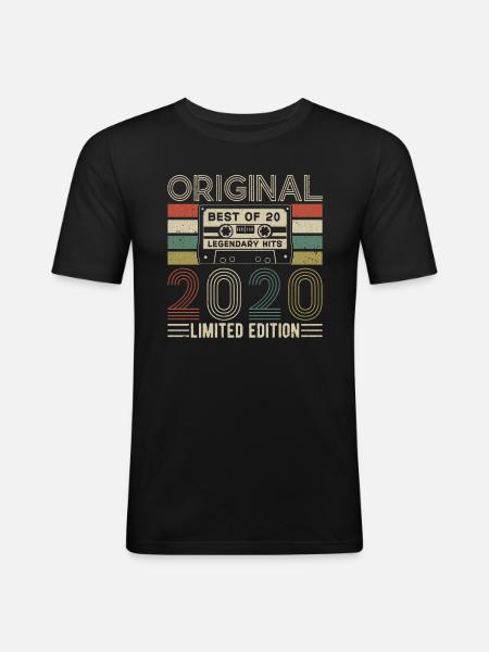 Millésime légendaire 2020 - T-shirt près du corps Homme - noir