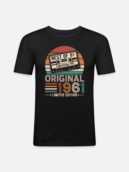 Birthday legend 2011 - Men's Slim Fit T-Shirt - black