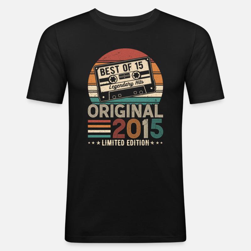 Himmelsgeschenk 2015 - Männer Slim Fit T-Shirt - Schwarz