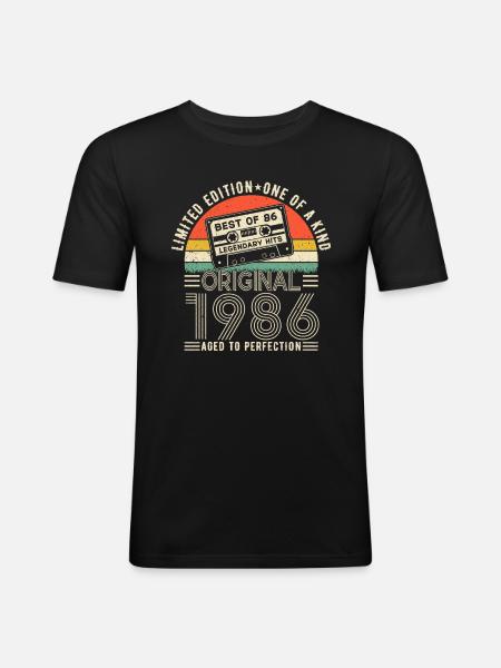Jubilee Magic 8 years 1986 - Men's Slim Fit T-Shirt - black