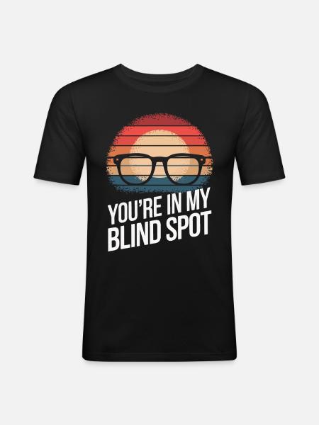 Blind blindness Visually impaired people - Men's Slim Fit T-Shirt - black