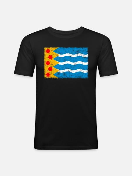 Oldambt - Men's Slim Fit T-Shirt - black