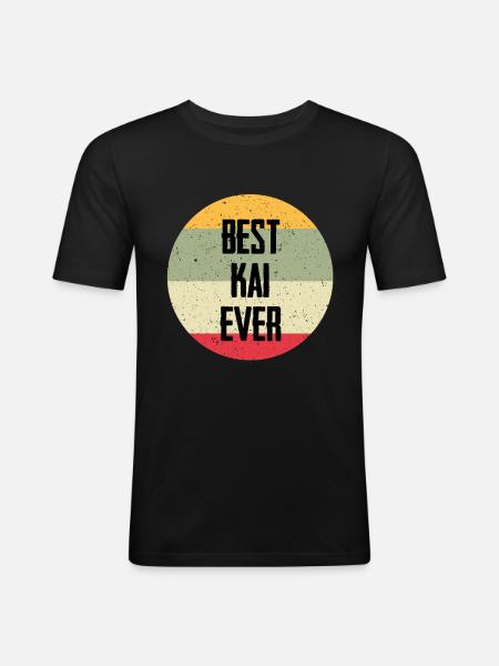 Best Kai Ever - Men's Slim Fit T-Shirt - black