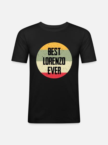 Best Lorenzo Ever - Men's Slim Fit T-Shirt - black
