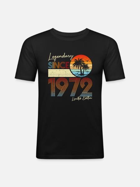 Legendary Since 1972 Limited Edition - Men's Slim Fit T-Shirt - black