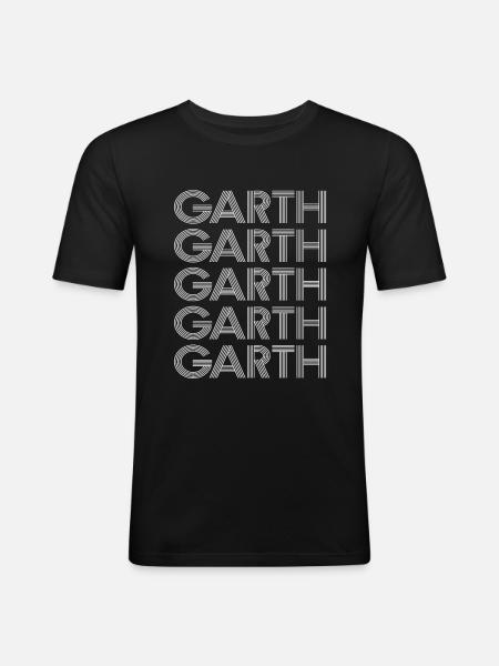 Garth - Men's Slim Fit T-Shirt - black