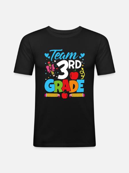 Team 3rd Year - Men's Slim Fit T-Shirt - black