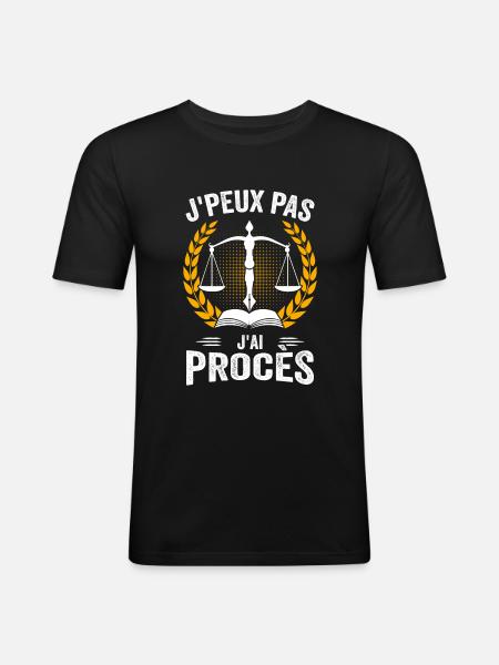 Lawyer - Justice - Law - Men's Slim Fit T-Shirt - black