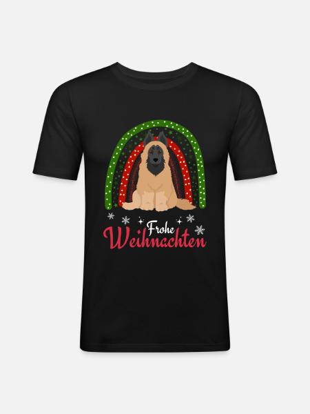 Noël belge tervueren - T-shirt près du corps Homme - noir