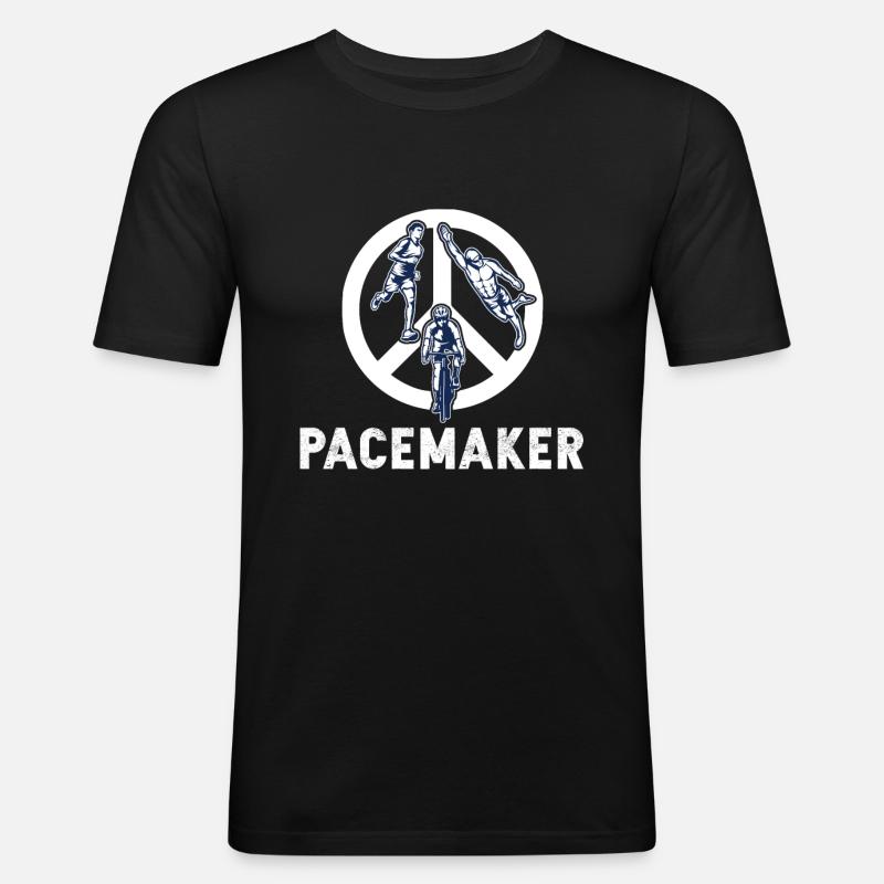 Pacemaker Trilife Triathlon - Men's Slim Fit T-Shirt - black