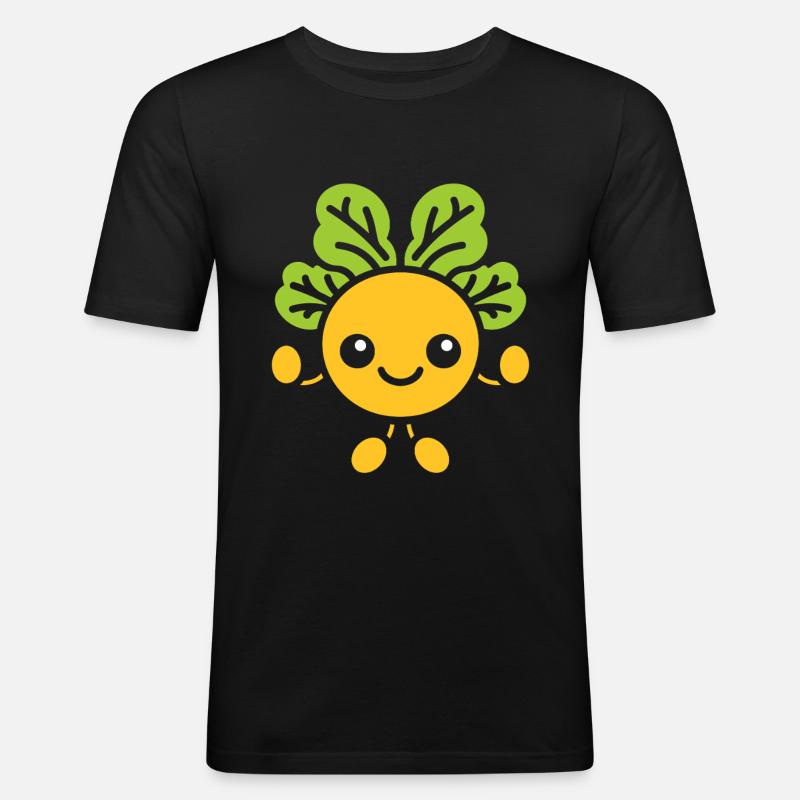 Kichererbse - Männer Slim Fit T-Shirt - Schwarz