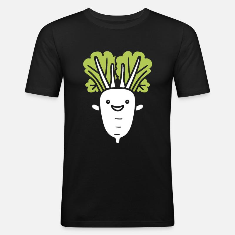 Endive - Männer Slim Fit T-Shirt - Schwarz
