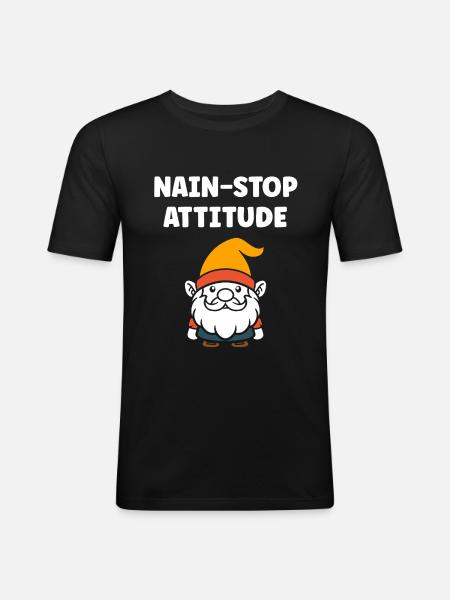 Dwarf - Men's Slim Fit T-Shirt - black