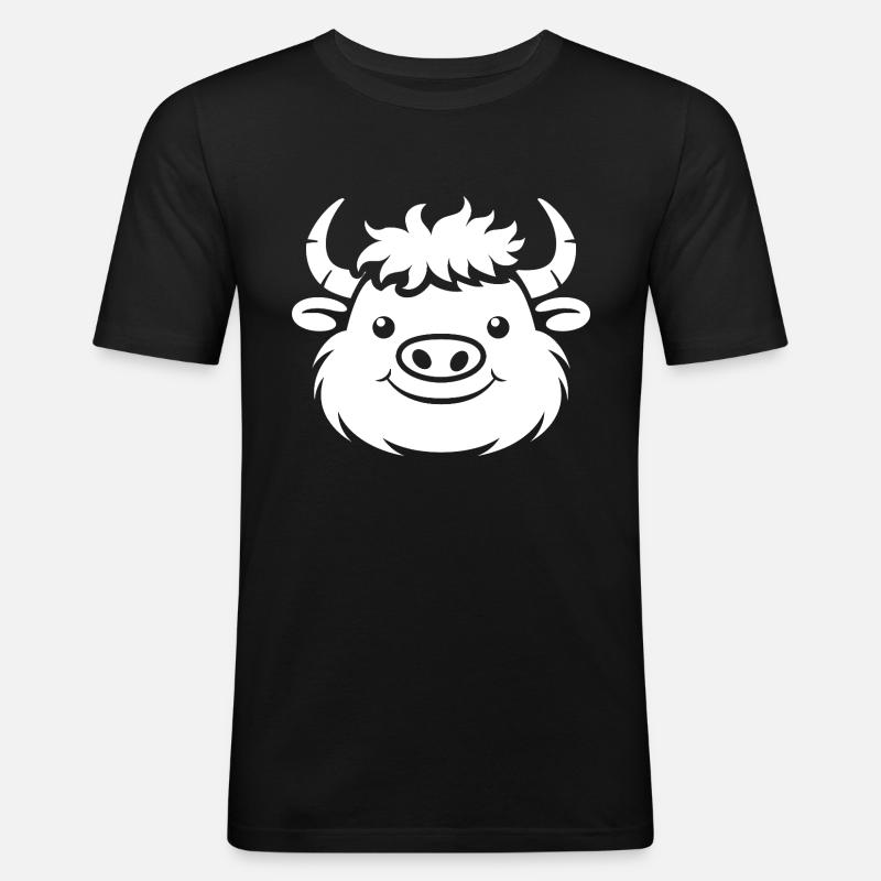 Büffel - Männer Slim Fit T-Shirt - Schwarz