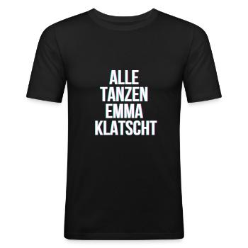 Drogen - Männer Slim Fit T-Shirt - Schwarz - Vorne - Nik (191cm)