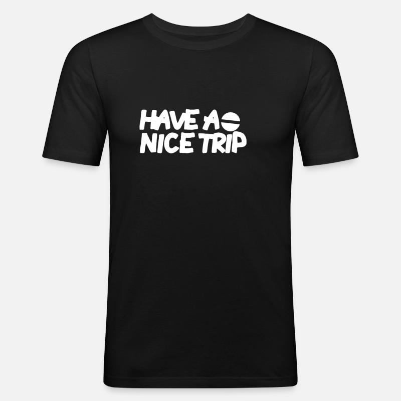 Drogen - Männer Slim Fit T-Shirt - Schwarz