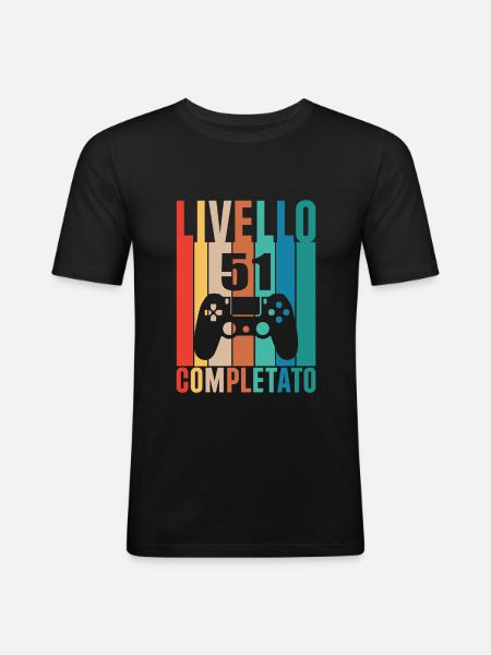 Level 51 - Men's Slim Fit T-Shirt - black