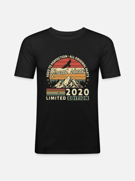 2020 - Men's Slim Fit T-Shirt - black