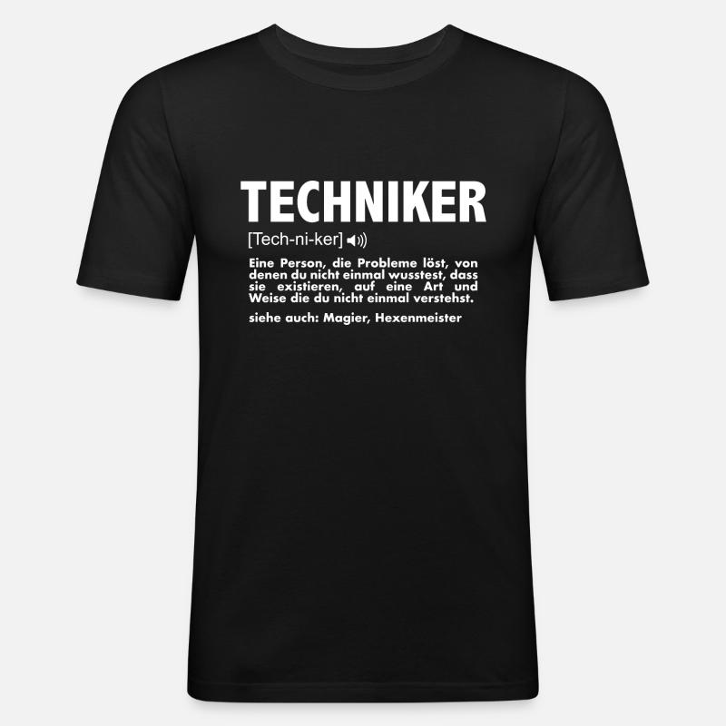 Technician Event Technician - Men's Slim Fit T-Shirt - black