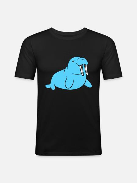 Walrus - Men's Slim Fit T-Shirt - black