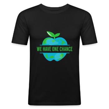 Changement climatique Réchauffement climatique Activistes de l’environnement Terre - T-shirt près du corps Homme - noir - Devant - Nik (191cm)