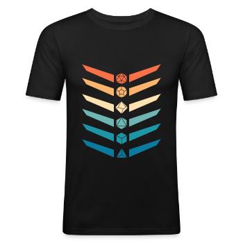 Rollenspiel Rpg Brettspiel Spielbrett Geschenk - Männer Slim Fit T-Shirt - Schwarz - Vorne - Nik (191cm)