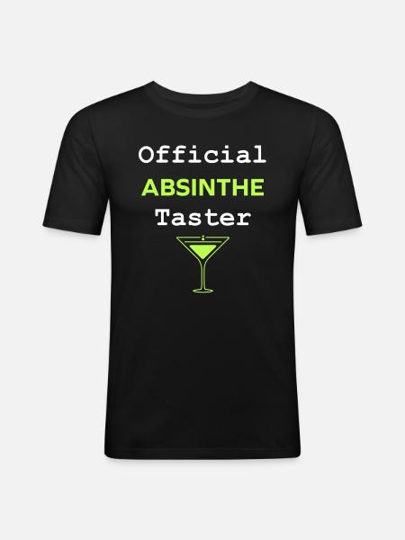 Official absinthe taster - Men's Slim Fit T-Shirt - black
