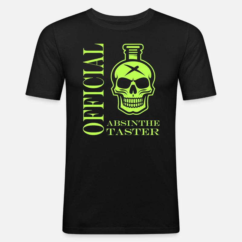 Official absinthe taster - Men's Slim Fit T-Shirt - black