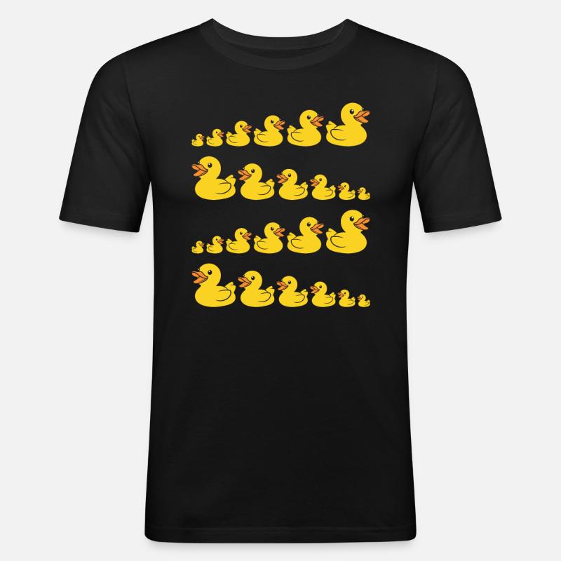 Petit carnard - T-shirt près du corps Homme - noir