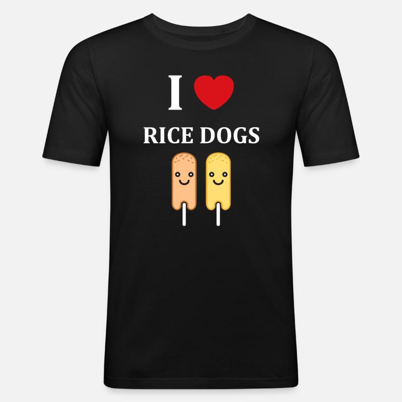 Mais Hundefutter - Männer Slim Fit T-Shirt - Schwarz