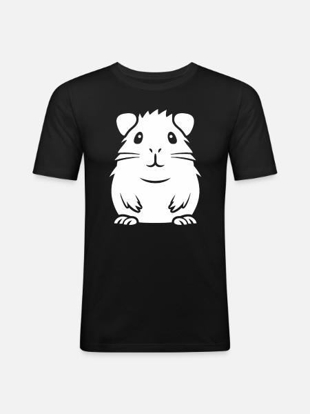 Humour cochon d'ine - T-shirt près du corps Homme - noir
